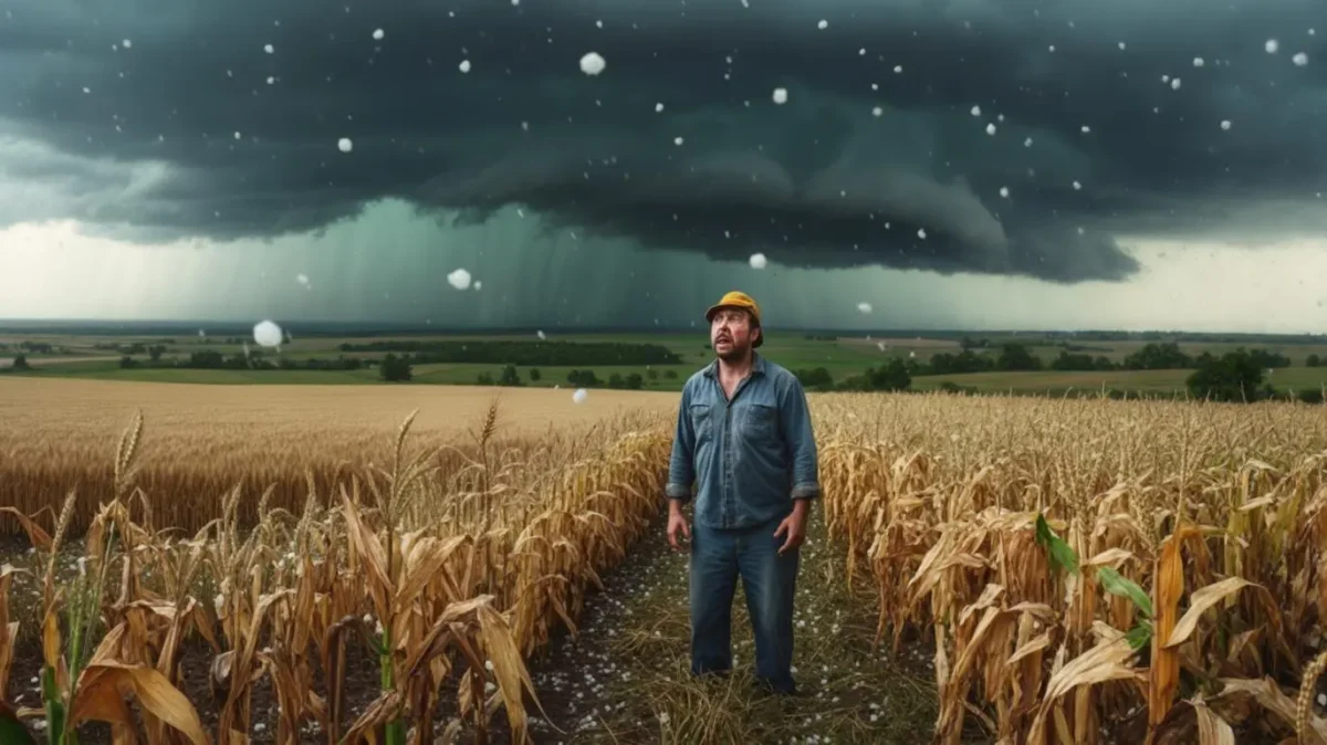 SEBA English Class 10 Chapter 1 Answer A Letter to God 1 Lencho watching his crops being destroyed by a hailstorm – Class 10 English A Letter to God