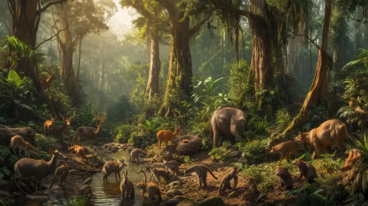 SEBA Class 10 Science Chapter 15 MCQs Our Environment | আমাৰ পৰিৱেশ Most Important MCQs Assam HSLC 3 Image of a natural ecosystem-forest for SEBA Class 10 Science Chapter 15 MCQs Our Environment