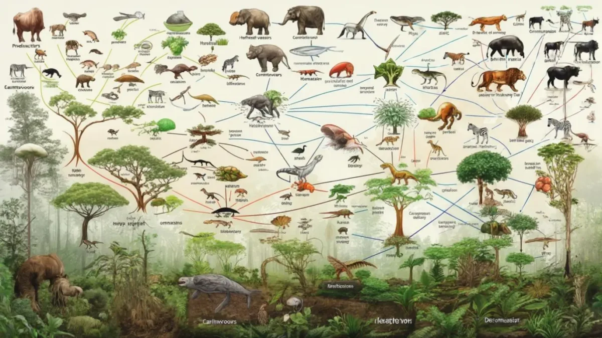 SEBA Class 10 Science Chapter 15 MCQs Our Environment | আমাৰ পৰিৱেশ Most Important MCQs Assam HSLC 4 Image of a foodweb ecosystem for SEBA Class 10 Science Chapter 15 MCQs Our Environment